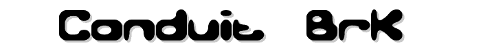 Conduit (BRK) font